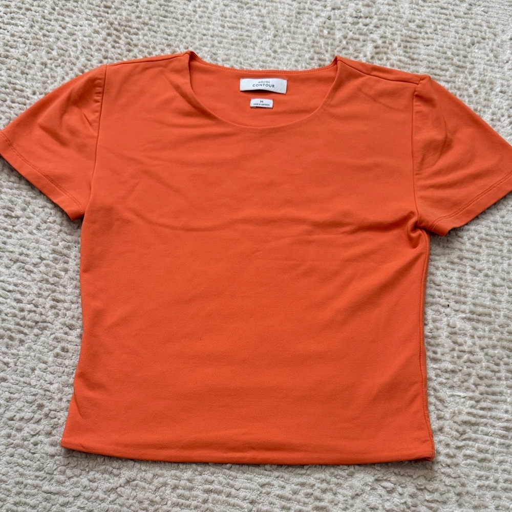 Babaton Bright Orange Short Sleeve Tee